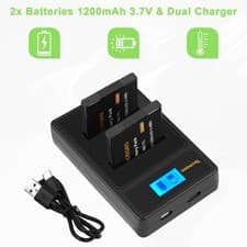 Image of 2x NB-11L NB-11LH Battery for Canon PowerShot SX430 SX400 IS A3500 IXY & Charger