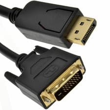 Image of 2m DisplayPort Plug to DVI-D 24+1 Male Plug Digital Video Cable GOLD [006214]