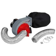 Image of Holzmann MABS700 Metal Dust Extractor | 850m³/h with 2x 100mm Hoses + Bag 230V