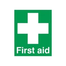 Image of Safety Sign First Aid Sign PVC 100x250mm FA00607R