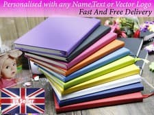 Image of Personalised Notebooks 10 colour to choose from A5 any photo name logo