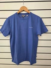 Image of TED BAKER MENS BLUE SOFT TOUCH LOUNGE T SHIRT SIZE M (REF R)