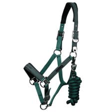 Image of Premier Equine Duco Padded Head Collar with Lead Rope - Range Of Colours/Sizes