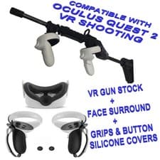 Image of Gun Stock For VR Oculus Quest 2 Quick Release Magnetic Grips Shooter + GRIPS ETC