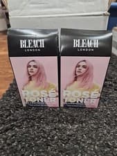 Image of 2x Bleach London Rose Toner Kit For A Distinctly Pink Tint Brand New & Boxed 