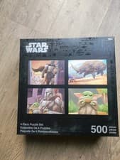 Image of New Disney Store Star Wars: The Mandalorian 4 Pack Jigsaw Puzzle - 4 x 500 Piece