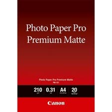 Image of Canon Pm-101 Premium A4 Matte Photo Paper 20 Sheets - 8657B005
