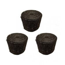 Image of 3 x Wrap Around Universal Wool Plumbing Pipe Insulation Lagging - 100mm x 7.2m