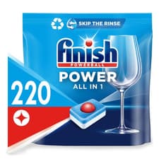 Image of Finish Power Dishwasher Tablets, 220 Tabs, Fresh Scent, Everyday Clean and Shine