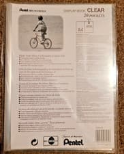 Image of Pentel Recycology A4 Display Book, 20 Pockets - Clear (White)