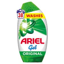 Image of Ariel Original Laundry Detergent Washing Gel 38 Washes X3