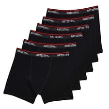 Image of Pack Of 3 and 6 Black Mens Boxer Shorts Trunks Comfort Fit Boxers Mens Underwear