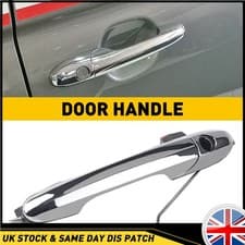 Image of Right Drivers Side Outer Door Handle Chrome Offside 735592012 For Fiat 500 UK