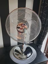 Image of New 12inch Prem-I-Air 3 Speed Chrome Desk Fan. Boxed Or Pre-Assembled.