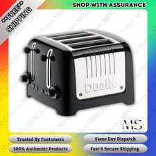 Image of Dualit DPP4 Lite 4-Slice Toaster European Plug (UK Adapter Included) Black -New