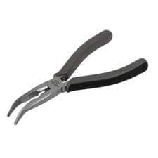 Image of Heavy Duty 200 mm Long Nose Pliers 45 Degree Bent Nose 60 HRC Steel Stalco