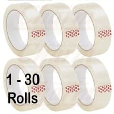 Image of Packing Tape Clear strong tape rolls parcel sellotape 24MM X 35M selotape tape