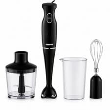 Image of Geepas 4-in-1 Hand Blender – 200W | 2 Speed | Chopper, Whisk & Beaker, New