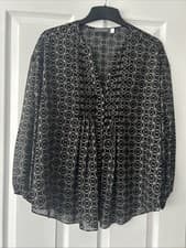 Image of Mint Velvet Women's Long Sleeve Blouse Size 8