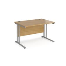 Image of Straight Office Desk With Double Cantilever Legs in 6 Sizes & 5 Colours