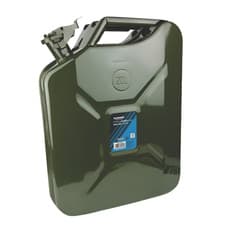 Image of Fuel Can 20L Jerry Army Green Metal Diesel Gasoline Petrol Oil Green