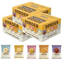 Image of 3 x Border Biscuits 100 Luxury Mini Packs with 5 Varieties
