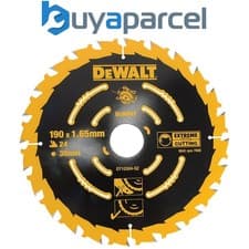 Image of Dewalt DT10304 Circular Saw Blade 190 x 30mm x 24 Tooth Extreme Framing DWE575K