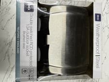 Image of BG Steel Weatherproof Double Switched RCD Protected 13A Outdoor Socket WPL22RCD