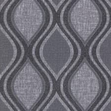 Image of Arthouse Curve Geometric Textured Heavyweight Vinyl Wallpaper  Charcoal 295100