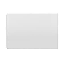 Image of Modern High Gloss White 695mm End Bath Panel ABS Bathroom
