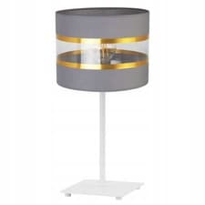 Image of Elegant Gold Table Lamp, 20cm Shade, Modern Design, E27 Bulb
