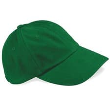 Image of Low Profile Heavy Brushed Cotton Drill Baseball Cap Pre-Curved Peak Unisex Hat