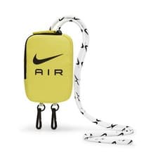 Image of Nike Air Pouch Lanyard Small Zip Bag Wallet Yellow Unisex 100% Genuine Brand New