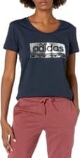Image of Adidas Women's Foil Graphic Tee, Ink,L