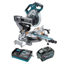 Image of Makita LS002GZ01 40V XGT Brushless Compound Mitre Saw 1 x 5.0Ah Battery, Charger