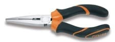 Image of Beta Extra-Long Flat Knurled Nose Pliers, Chrome-Plated, Bi-Material- 1162BM 160