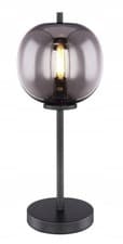 Image of Black Modern Table Lamp E14 40w 230v Metal Glass Desk Light