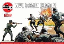 Image of Airfix A02702V Wiwii German Infantry Figures Model Making Kit 1:32 Scale
