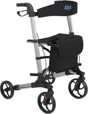 Image of Days Deluxe Lightweight Folding Four Wheel Rollator Rollator Easy Storage