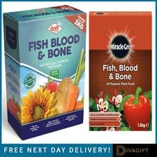 Image of FISH BLOOD BONE ORGANIC FERTILISER TREES PLANTS FRUIT VEGETABLES PLANT FOOD FEED