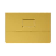Image of Document Wallet 220gsm Foolscap Yellow (Pack of 50) 45919EAST