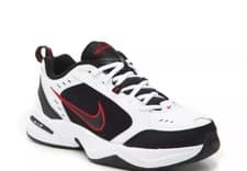 Image of Nike Air Monarch IV 4 White Black Red Men Casual Dad Chunky Shoes 415445-101