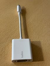 Image of Genuine Belkin USB-C To VGA Adapter F2CU037dsWHT White
