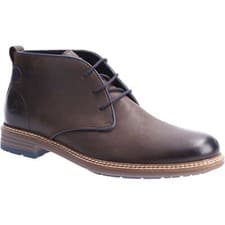 Image of Hush Puppies Jonas Chukka Leather Men's Brown Boots New