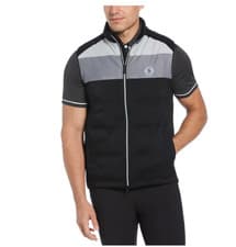 Image of Lightweight Original Penguin Golf Gillet (Grey and Black)