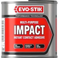 Image of Evo-Stik Impact Contact Adhesive 250ml Tin for DIY Woodwork and Repairs