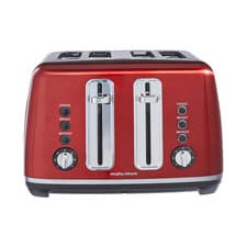 Image of Morphy Richards Accents 4 Slice Toaster - Red