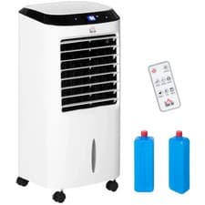 Image of HOMCOM Portable Air Cooler, Evaporative Anion Ice Cooling Fan Humidifier Unit UK