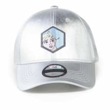 Image of Disney Frozen 2 Elsa Badge Adjustable Cap Unisex Silver/Metallic