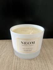 Image of NEOM 3 Wick Candle Sicilian Lemon & Fresh Basil 420g - No Box imperfect scuffs